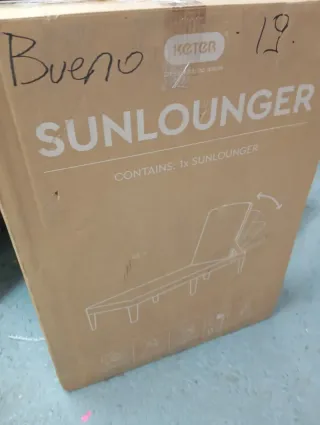 Tumbona Keter Exterior Gris