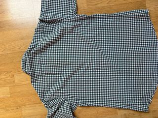 Camisa Lacoste cuadros verde y blanco