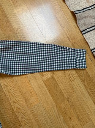 Camisa Lacoste cuadros verde y blanco