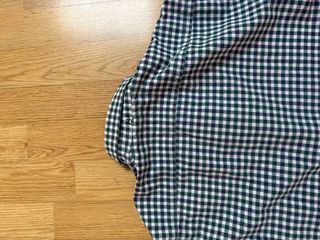 Camisa Lacoste cuadros verde y blanco