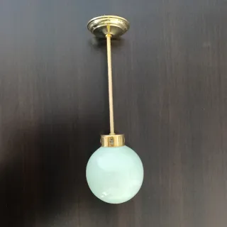 Lámpara caña dorada