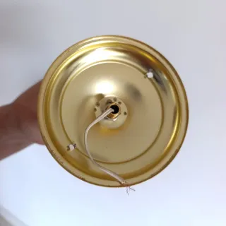 Lámpara caña dorada