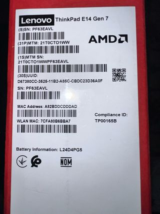 Lenovo ThinkPad E14 Gen 7 Portátil