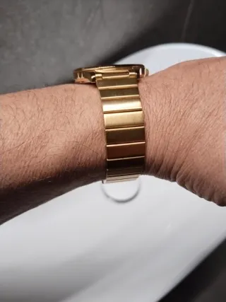 Reloj Casio Dorado Negro Hombre