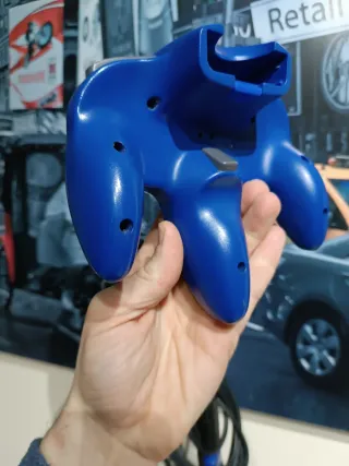 Mando.Excelente. Azul. Nintendo 64.