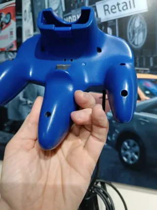 Mando.Excelente. Azul. Nintendo 64.