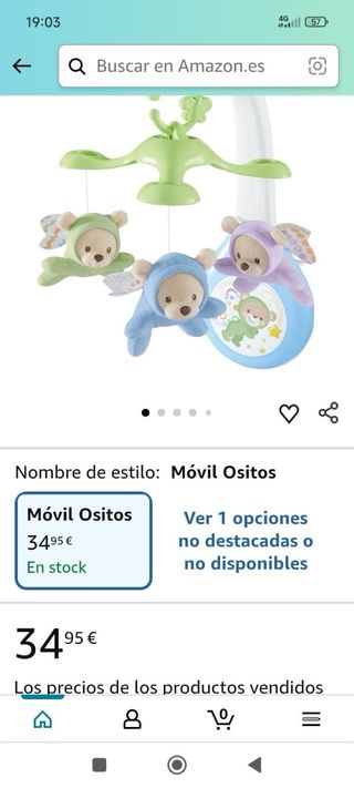 Móvil Cuna Fisher-Price Butterfly Dreams