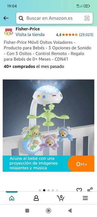 Móvil Cuna Fisher-Price Butterfly Dreams