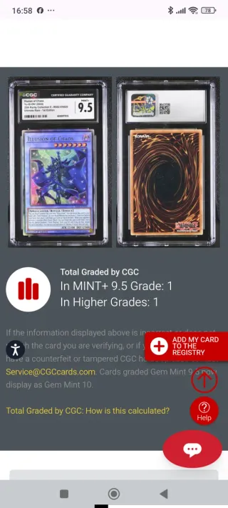 Yu-Gi-Oh! Illusion of Chaos RA02-EN020 MINT+ 9.5