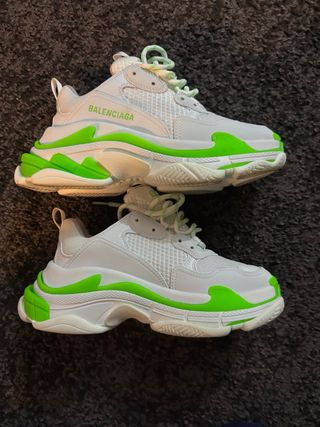 Balenciaga Triple S Verde y Blanco