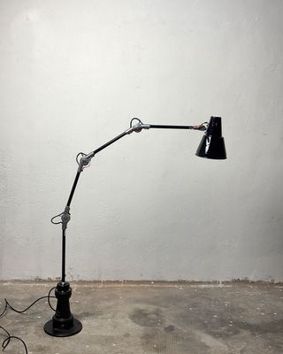 Lampada terra industriale vintage