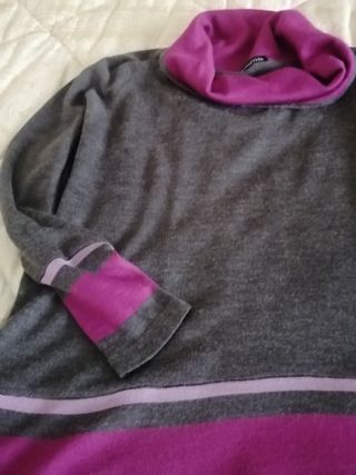 Maglia Luisa Viola Grigio/Viola