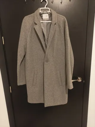 Abrigo Zara Gris Talla S