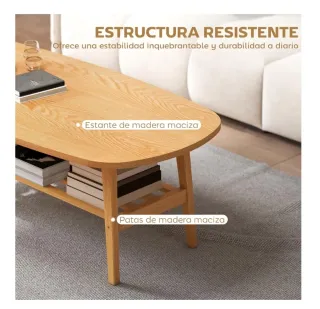 Mesa de centro madera maciza