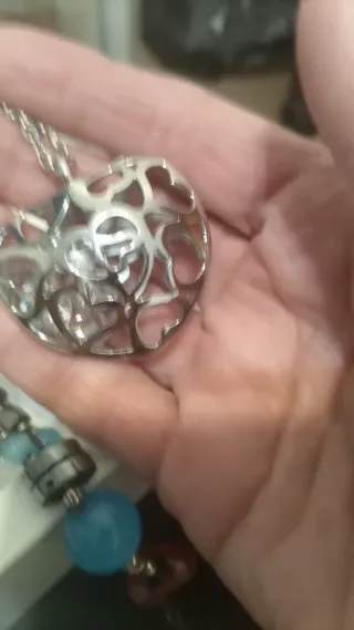 Lote collares bisutería + marco fotos