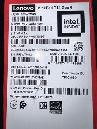 Portátil Lenovo Intel Core Ultra S