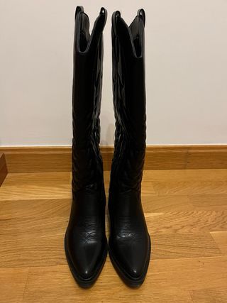 Botas vaqueras 25negras altas