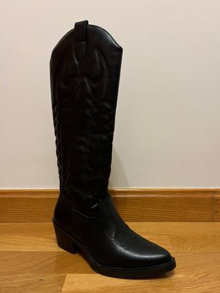 Botas vaqueras 25negras altas