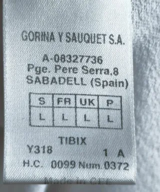 Camiseta Lasserre blanca estampada T.L