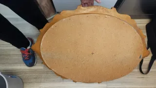 Espejo Barroco Dorado Ovalado