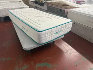 90x190 Colchón ALBA VISCO + BASE TAPIZADA