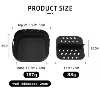 Set Accesorios Freidora Aire Silicona