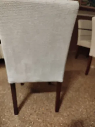 4 Sillas de Comedor Tapizadas Beige