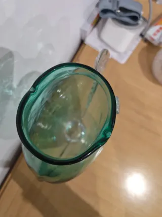 Jarrón Pez Blenko Hecho a Mano Verde