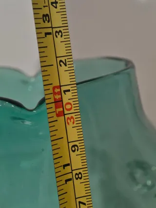 Jarrón Pez Blenko Hecho a Mano Verde