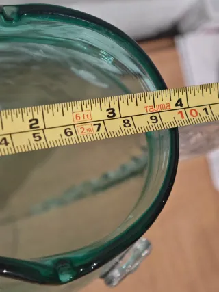 Jarrón Pez Blenko Hecho a Mano Verde