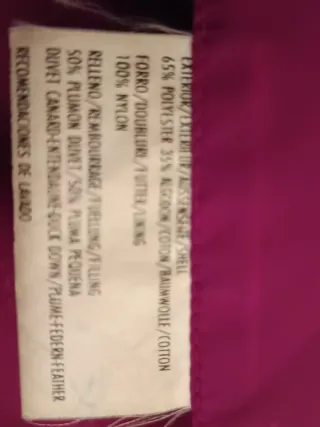 Plumífero 50% plumón azul marino