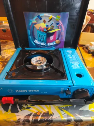 HORNILLO DE GAS PORTÁTIL MARCA HAPPY HOME.