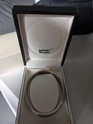 Pulsera Montblanc Urban Walker Acero Negra