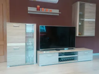 Muebles de comedor madera y cristal