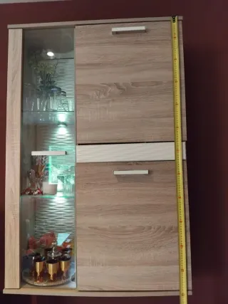 Muebles de comedor madera y cristal