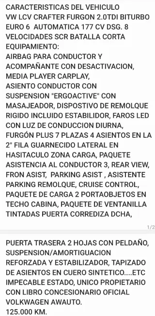 Volkswagen Crafter 2020