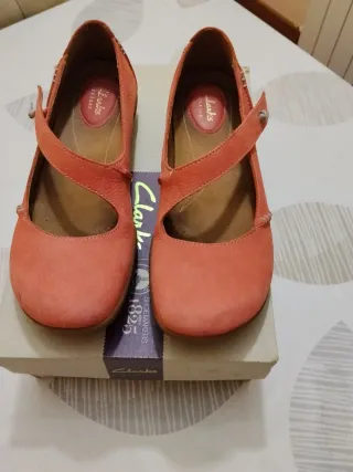 Zapatos Clarks Naranja/Rosa