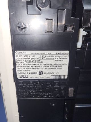 Canon PIXMA MG3650 escáner OK (imprime mal)