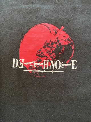 Sudadera Death Note unisex negra sin capucha