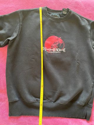 Sudadera Death Note unisex negra sin capucha