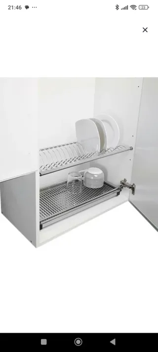 Escurreplatos metálico armario