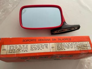 Retrovisor Coche Clásico en Rojo