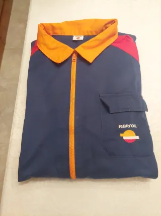 Mono Repsol Talla XL Azul y Naranja