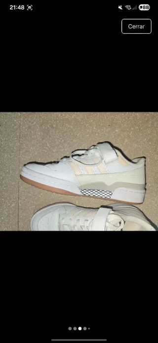 Zapatillas Adidas Forum Beige y Blancas