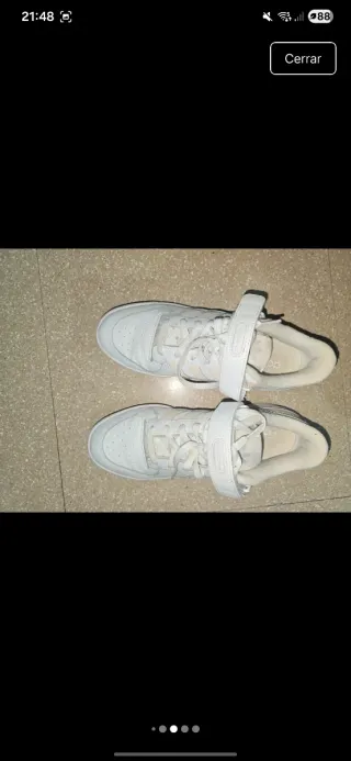 Zapatillas Adidas Forum Beige y Blancas