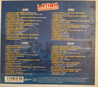 CD Latina Reggaeton Hits 4CD 65 Tracks