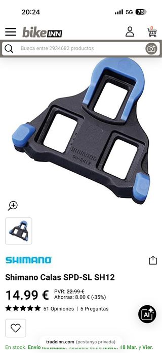 Pack Calas Shimano SPD SH12 Azules