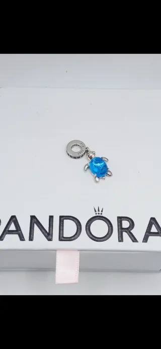Pandora Charm Tortuga Azul Plata S925