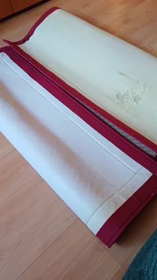 Juego 2 alfombras fibra