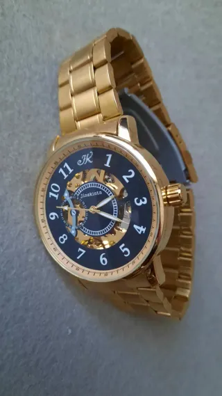 Orologio automatico uomo Jinskin oro nero